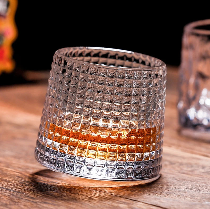 Spin & Pour Rotating Whiskey Glass