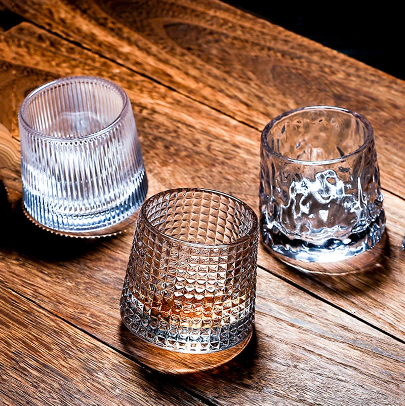 Spin & Pour Rotating Whiskey Glass