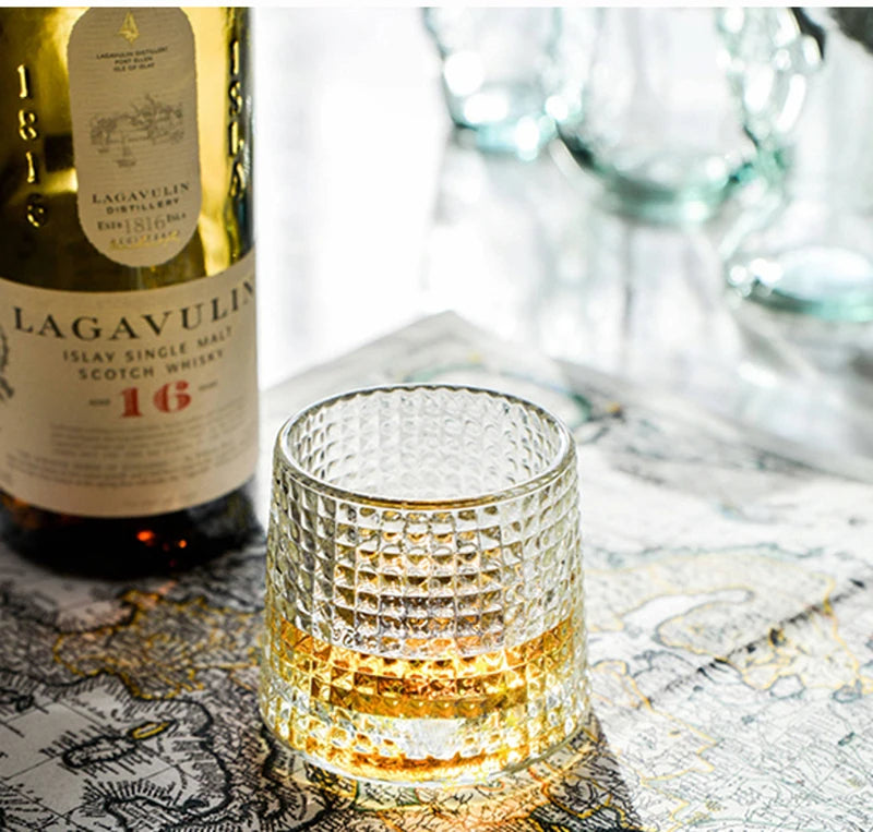Spin & Pour Rotating Whiskey Glass