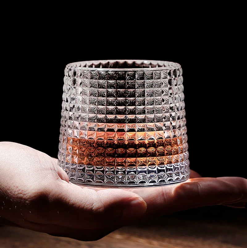Spin & Pour Rotating Whiskey Glass